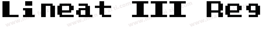 Lineat III Regular字体转换